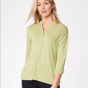 NWT Thought UK Ethel blouse in Moss